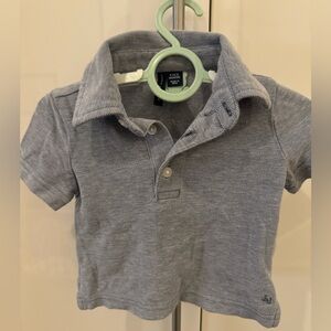 Janie and Jack gray baby polo shirt size 6-12 months in great condition